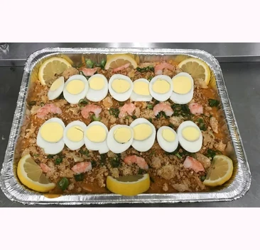 Palabok party tray from The Supreme Ice Cream Shoppe, Winnipeg
